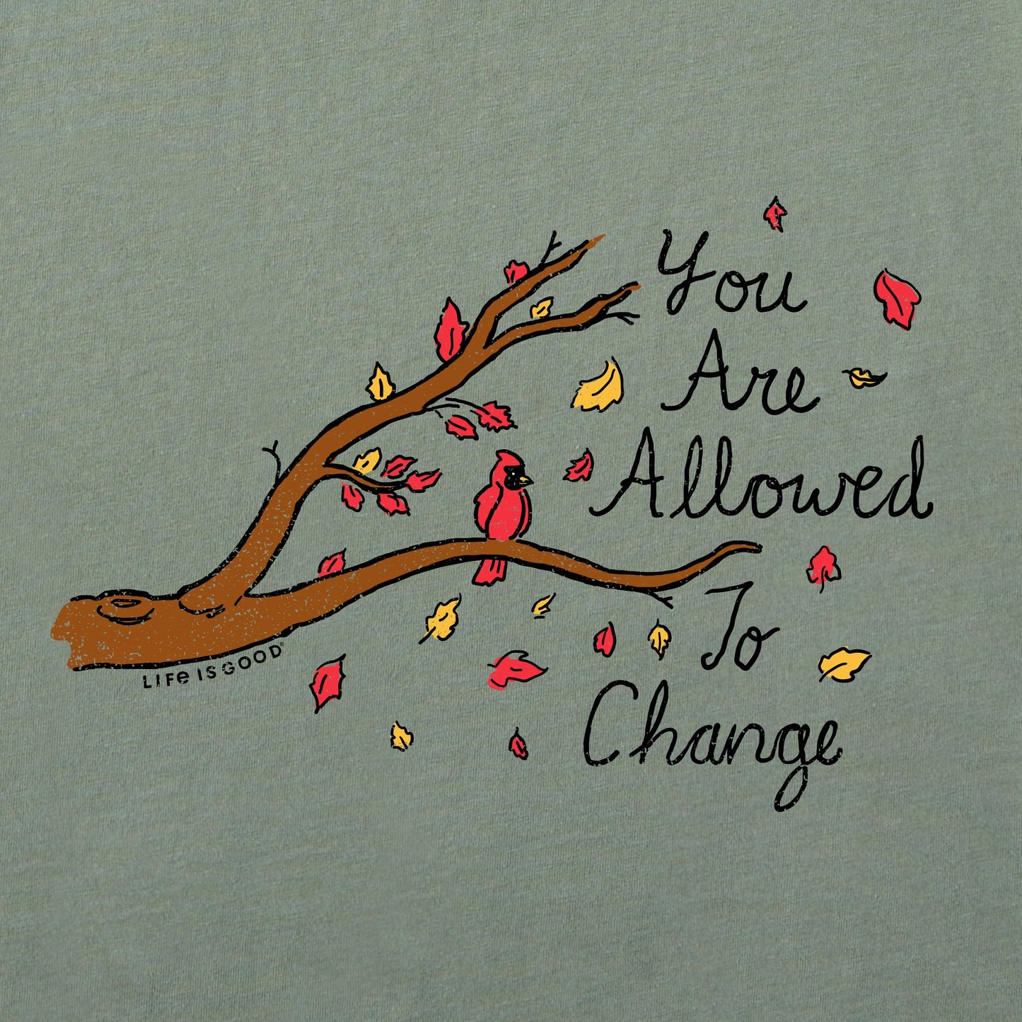 Women's You Are Allowed to Change Cardinal Long Sleeve Crusher Tee