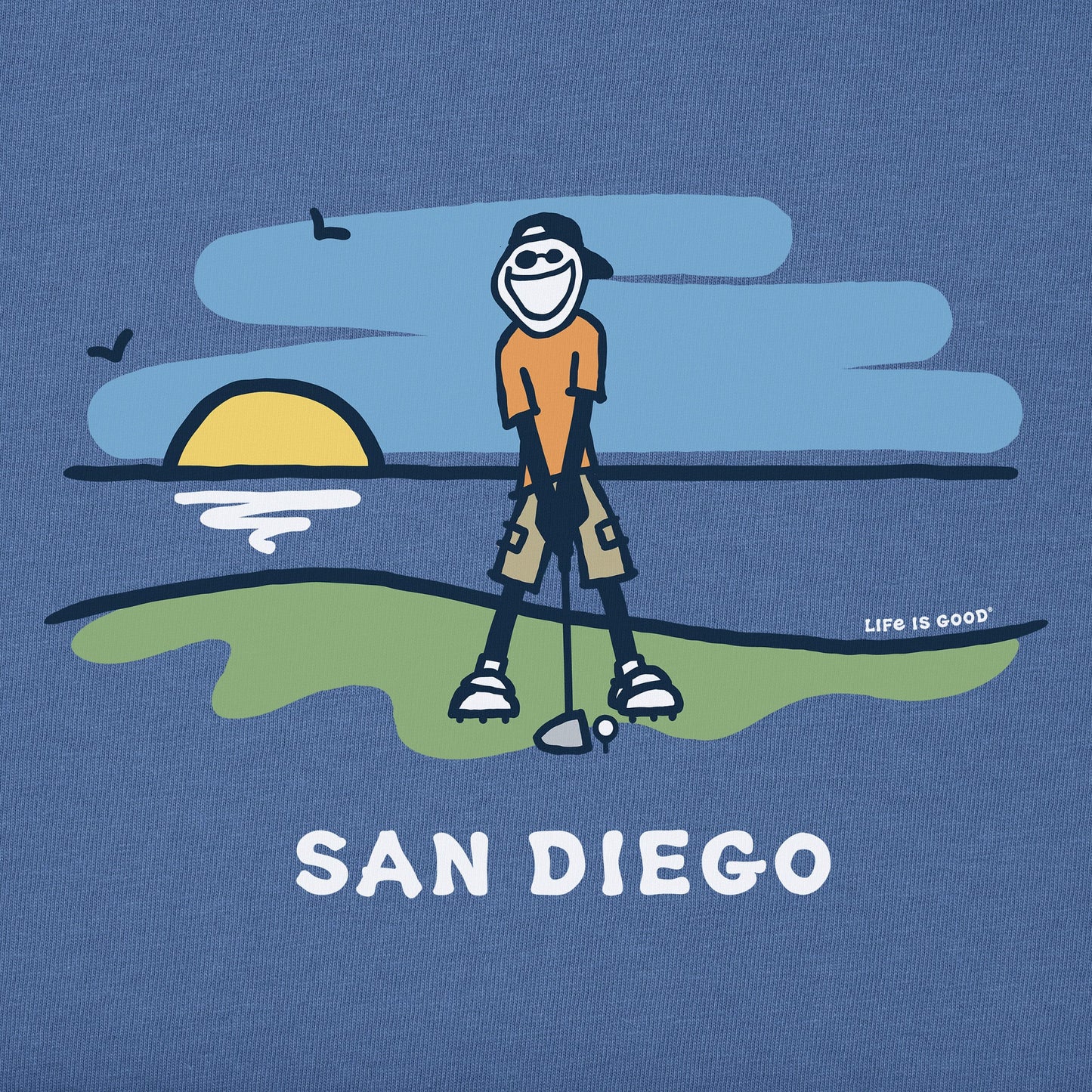 Men's Shoreline Golf San Diego Short Sleeve Crusher-LITE Tee
