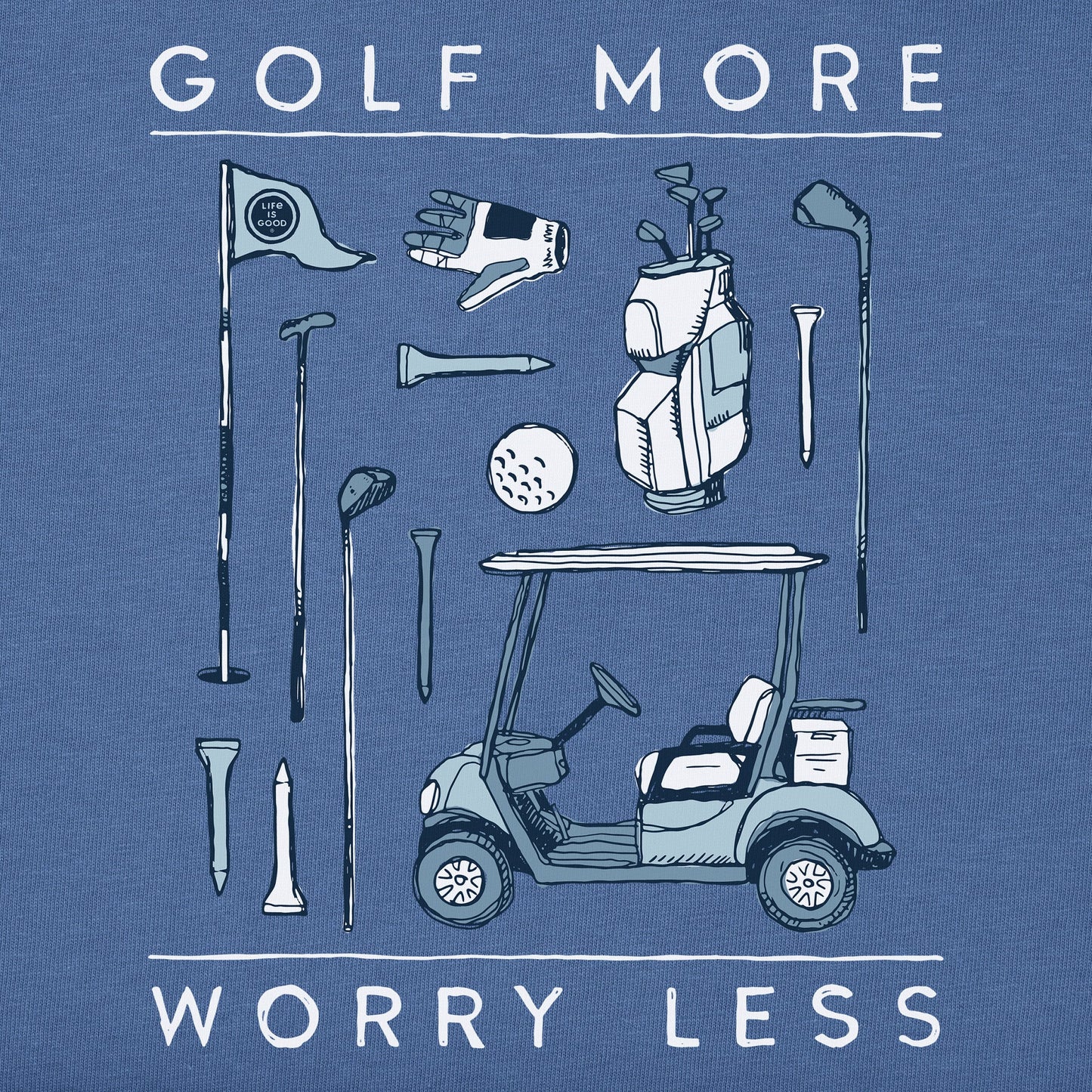 Men's Golf More Worry Less Short Sleeve Tee