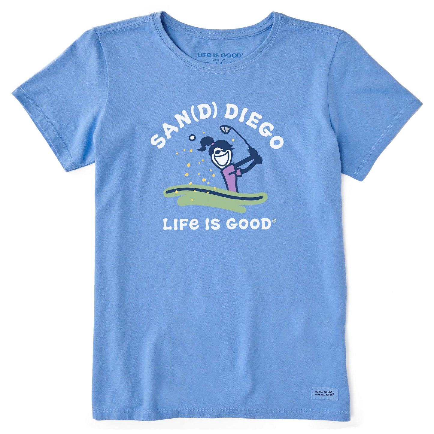 Women's San(d) Diego Jackie Short Sleeve Crusher Tee