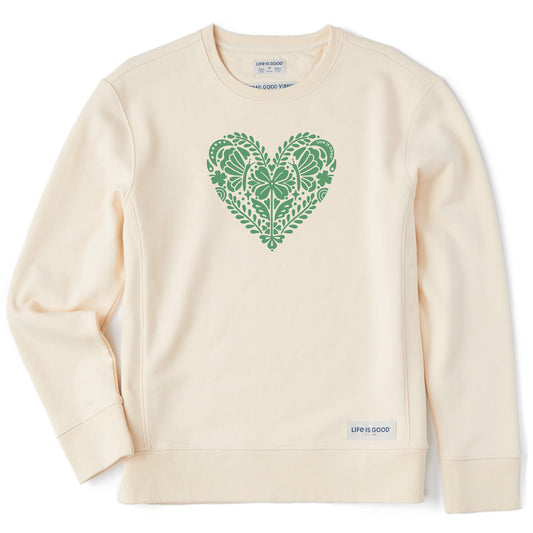 Women's Celtic Clover Heart Simply True Crew