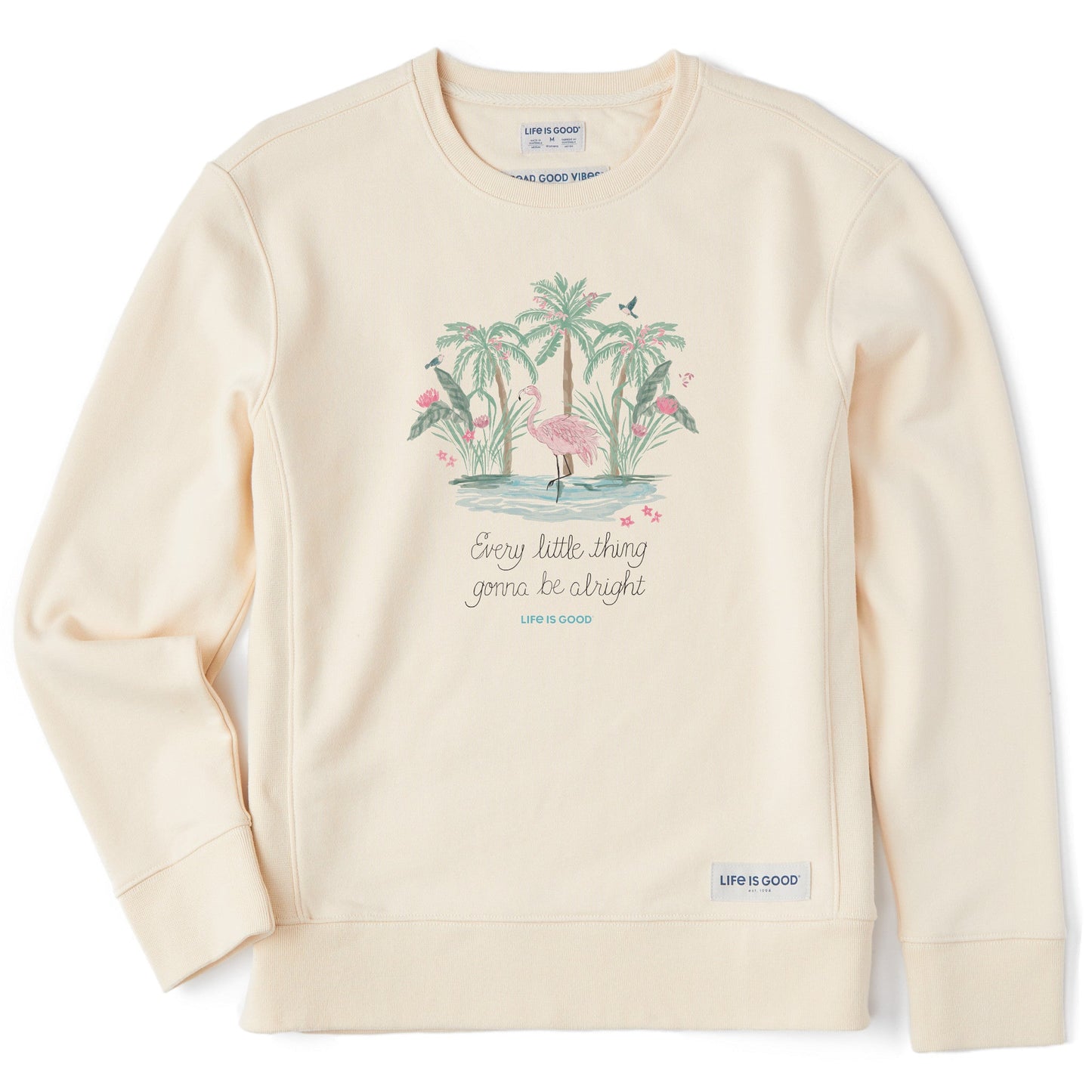 Women's Every Little Thing Flamingo Simply True Crew