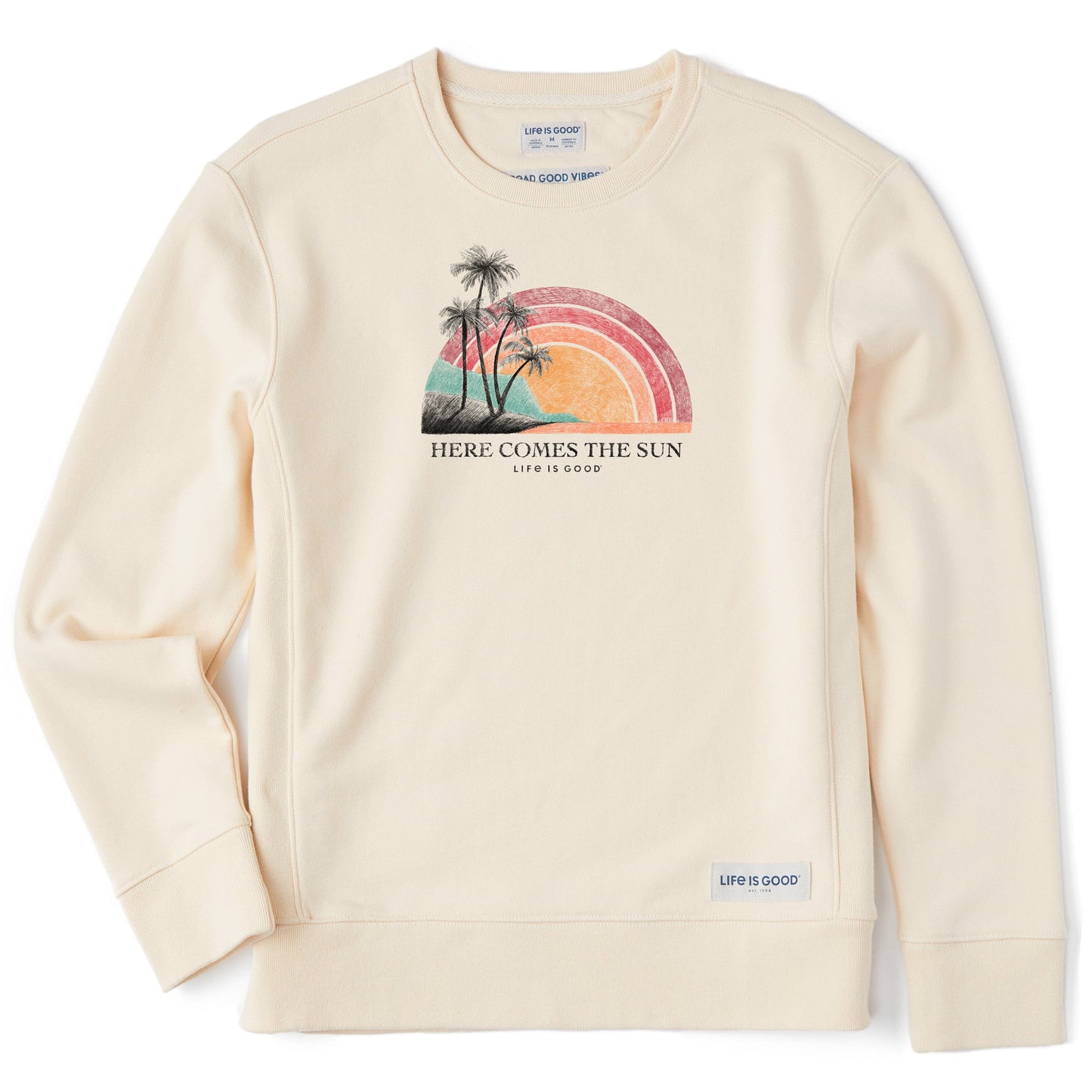 Women's Here Comes The Sun Rainbow Simply True Crew