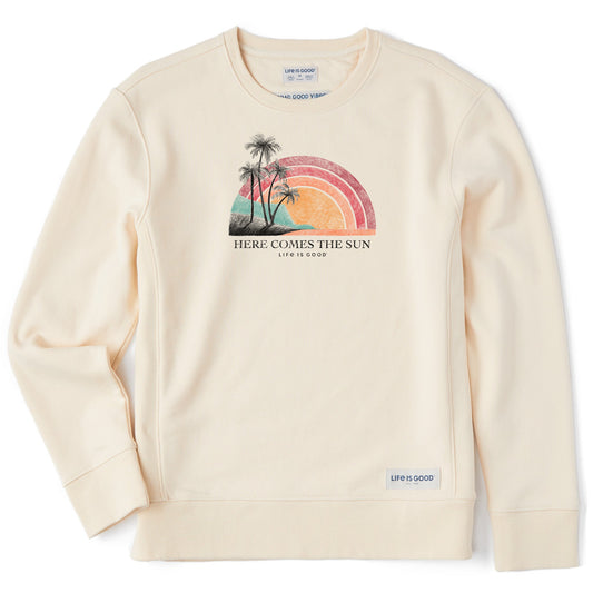Women's Here Comes The Sun Rainbow Simply True Crew