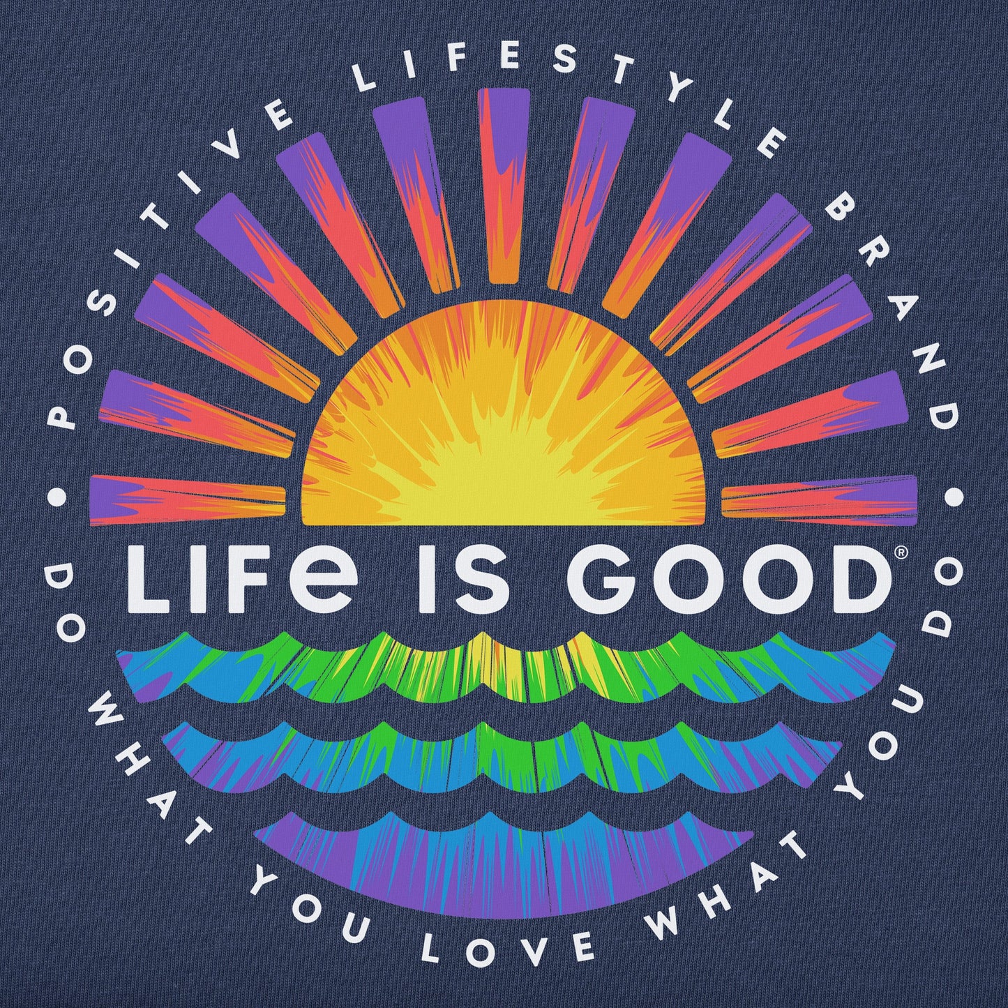 Women's Tie Dye Sunset Burst Short Sleeve Tee