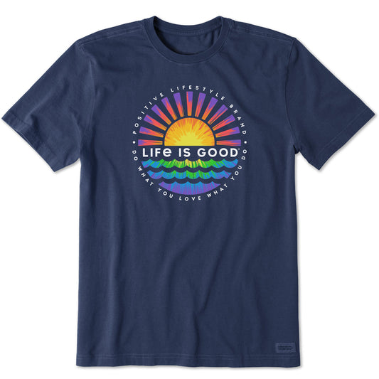 Men's Tie Dye Sunset Burst Short Sleeve Tee