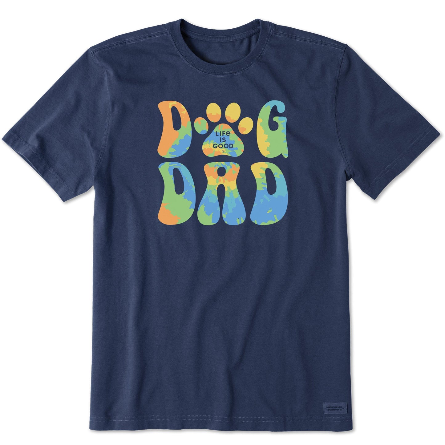 Men's Tie Dye Dog Dad Short Sleeve Tee