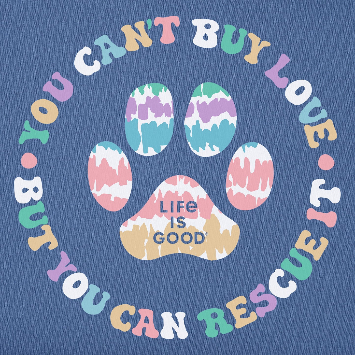 Women's Tie Dye You Can't Buy Love Short Sleeve Vee