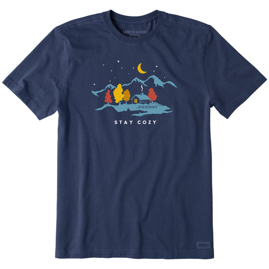Men's Stay Cozy Cabin Short Sleeve Crusher Tee