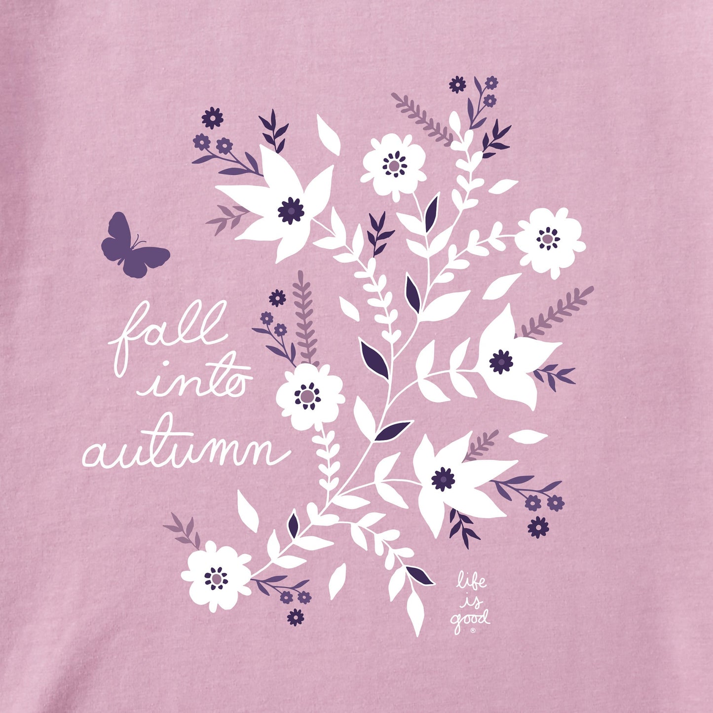 Women's Fall Into Autumn Long Sleeve Crusher Tee
