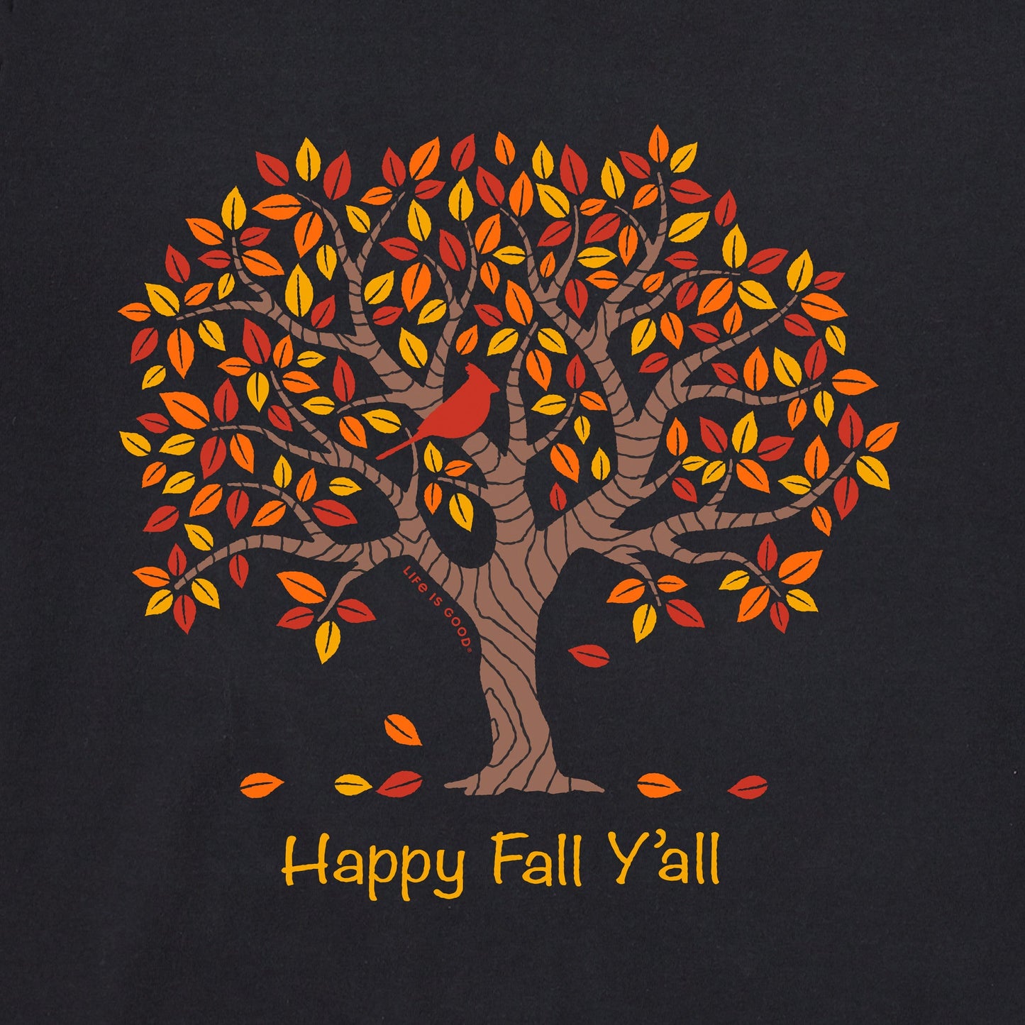 Women's Happy Fall Y'All Tree Long Sleeve Crusher Tee