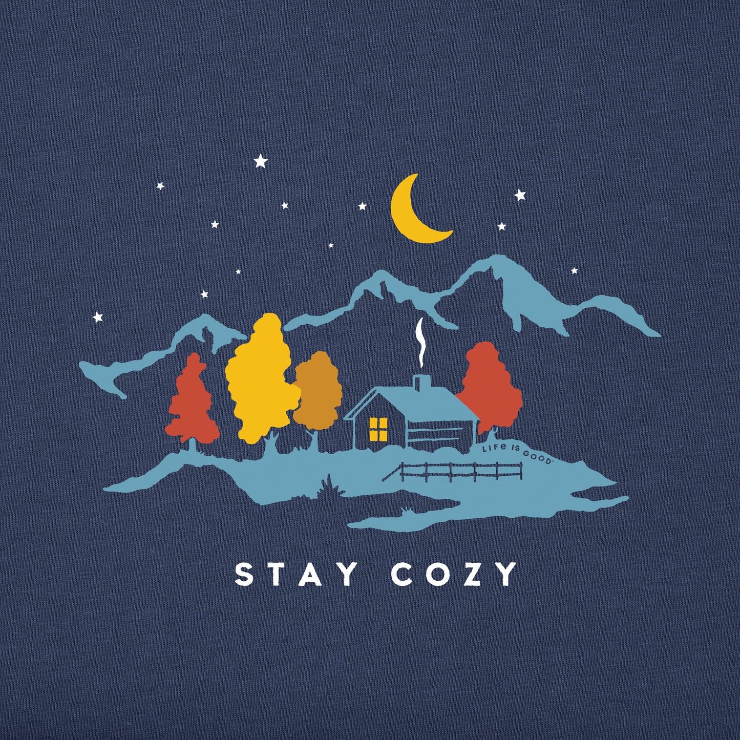 Women's Stay Cozy Cabin Long Sleeve Crusher Tee