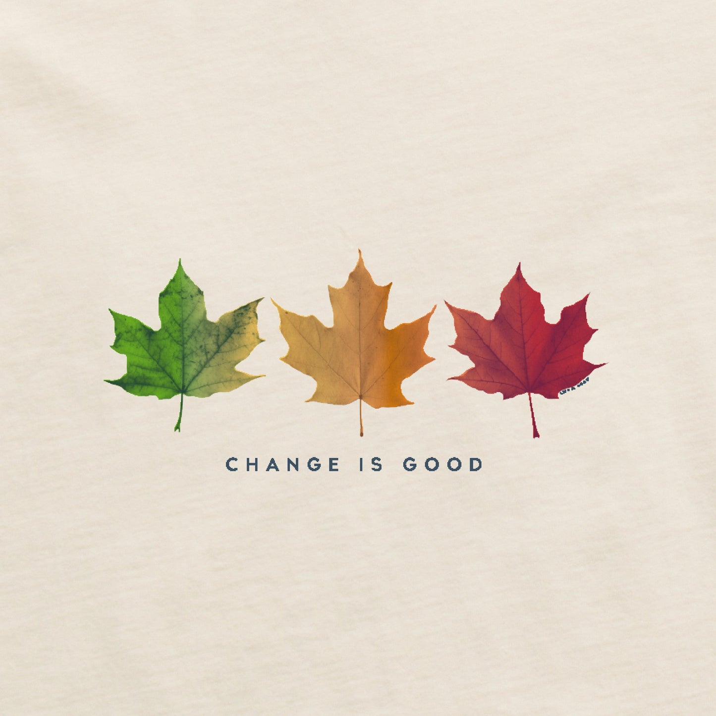 Women's Change is Good 3 Leaves Short Sleeve Crusher Vee