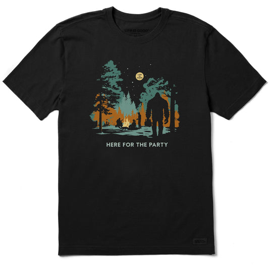 Men's Big Foot Here for the Party Short Sleeve Tee