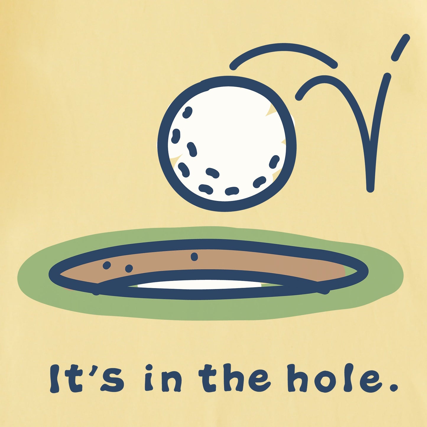 Men's It's in the Hole Golf Short Sleeve Crusher Tee