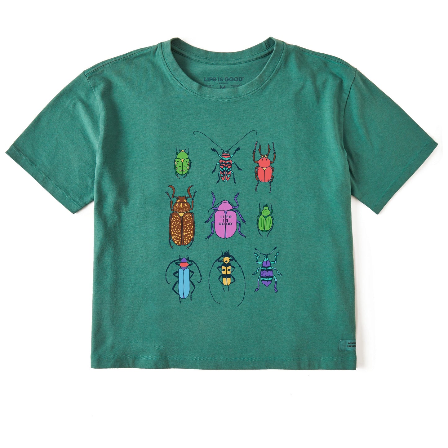 Women's Cool Bug Grid Short Sleeve Crusher Boxy Tee