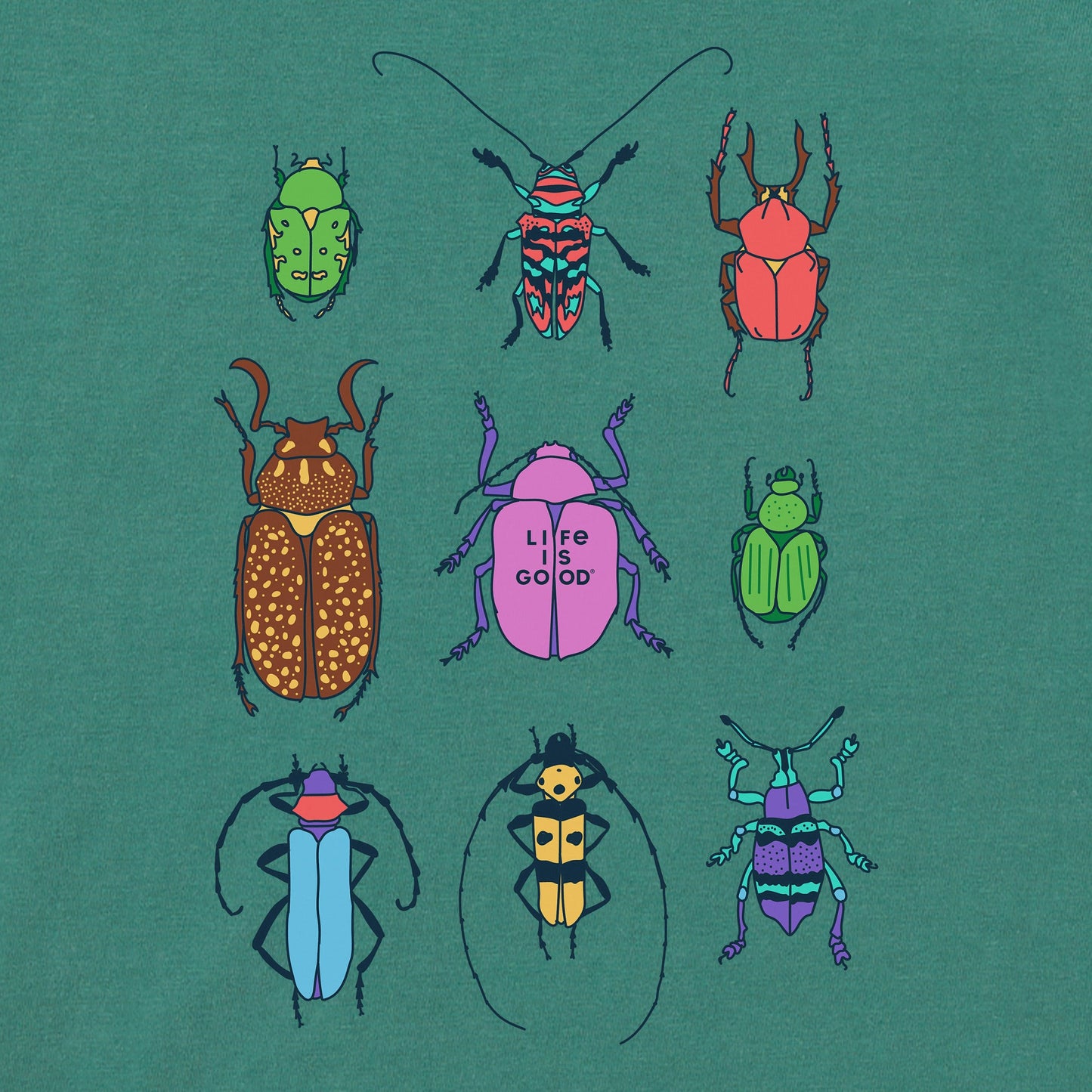 Women's Cool Bug Grid Short Sleeve Crusher Boxy Tee