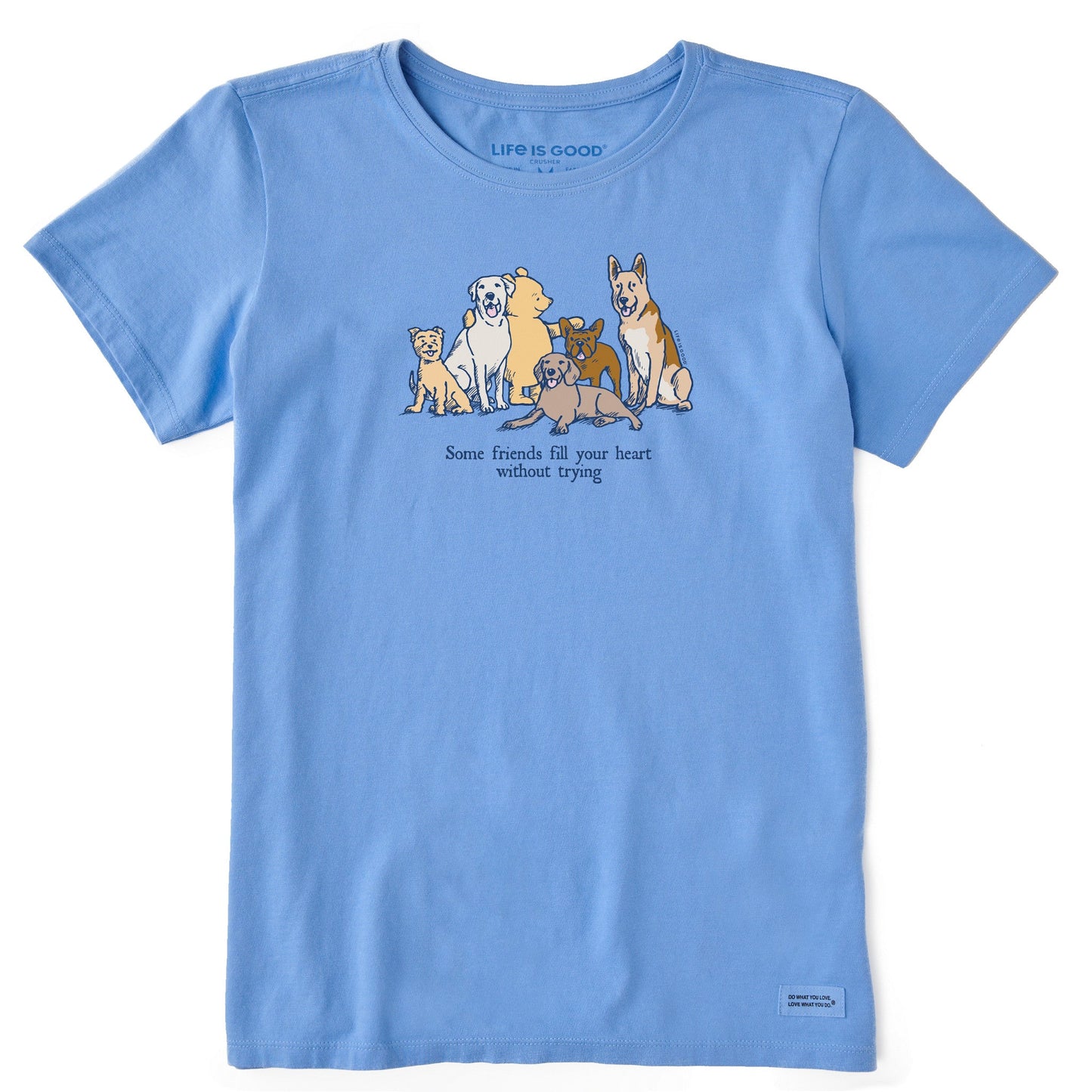 Women's Winnie Friends Fill Your Heart Short Sleeve Crusher Tee