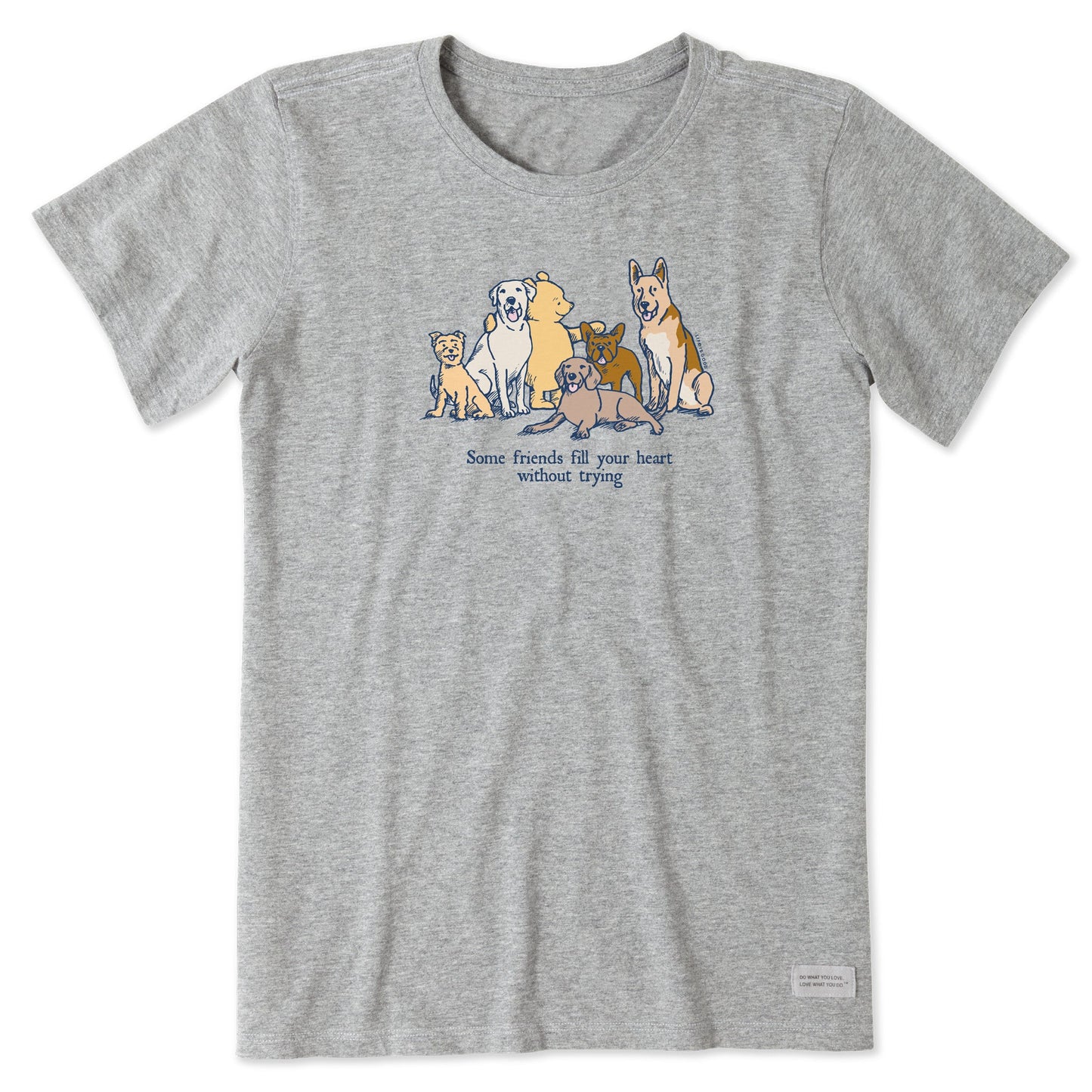 Women's Winnie Friends Fill Your Heart Short Sleeve Crusher Tee