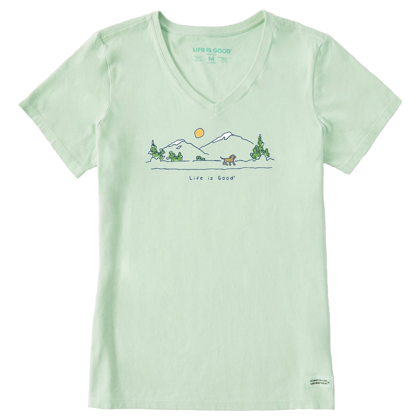 Women's Dog Vista Short Sleeve Crusher Vee