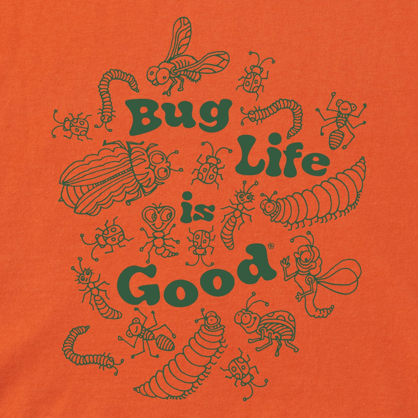 Kids Bug Life is Good Short Sleeve Crusher Tee