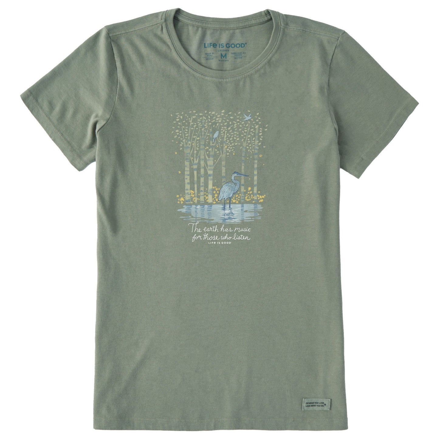 Women's Earth Has Music Heron Short Sleeve Tee