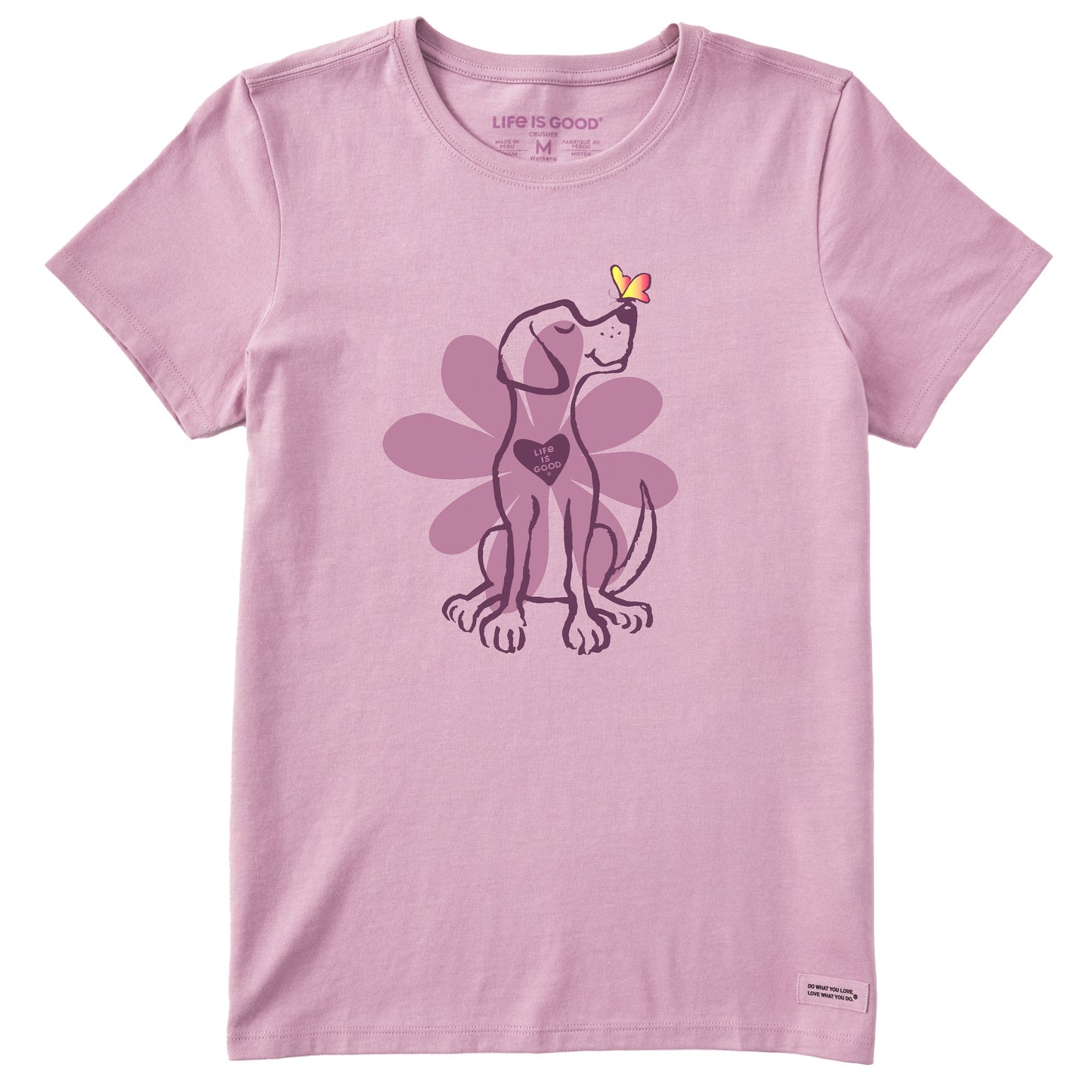 Women's Spring Daisy Dog Short Sleeve Tee