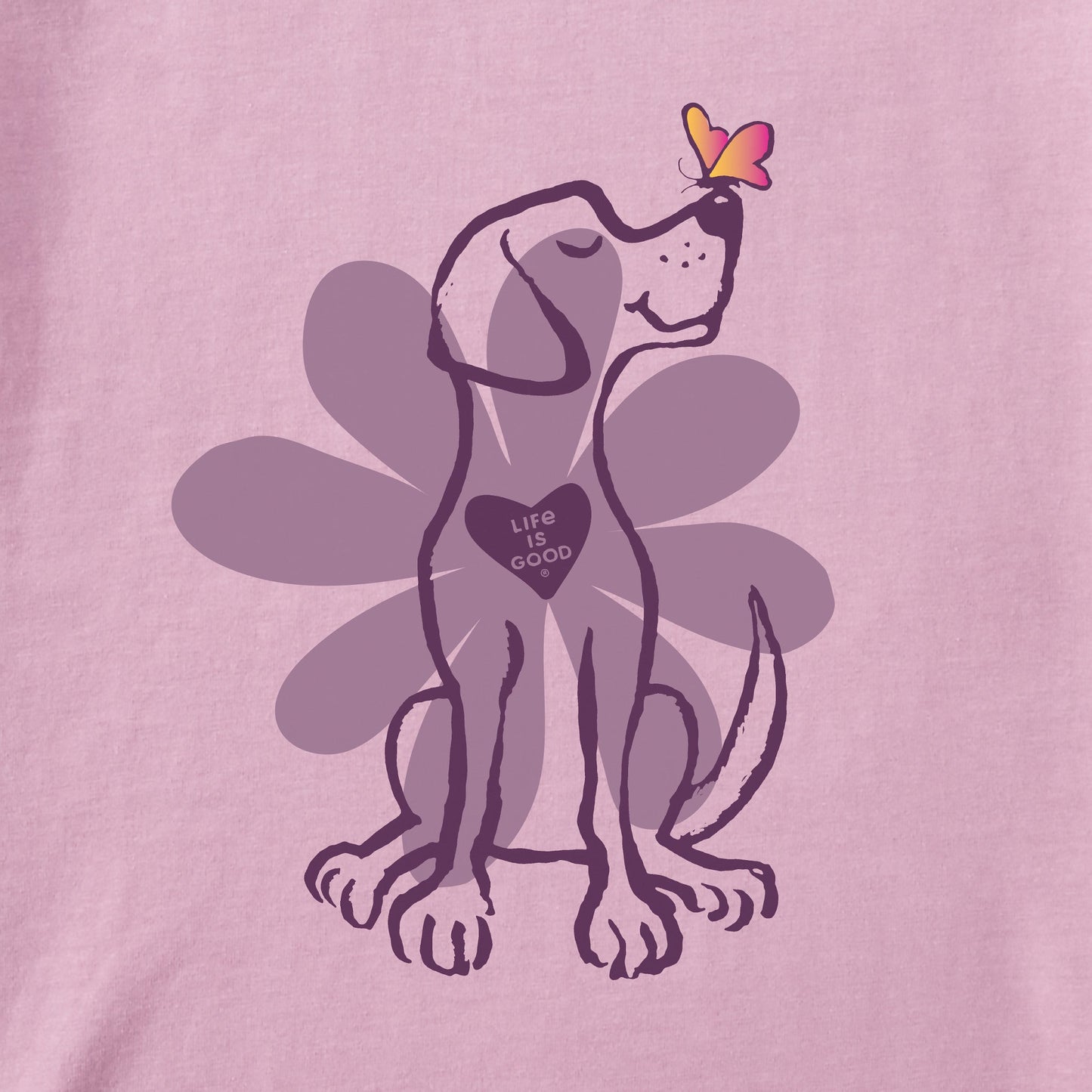 Women's Spring Daisy Dog Short Sleeve Tee