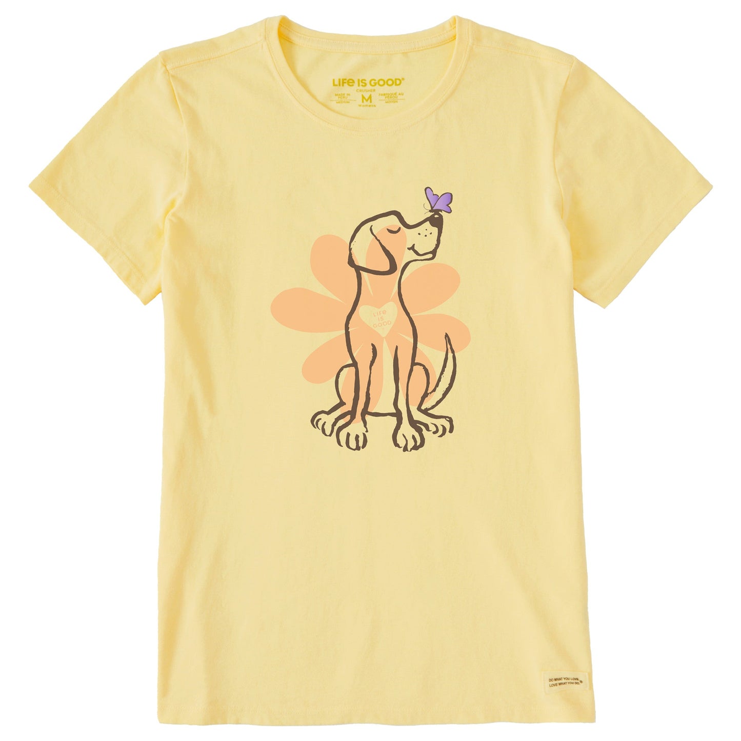 Women's Spring Daisy Dog Short Sleeve Tee