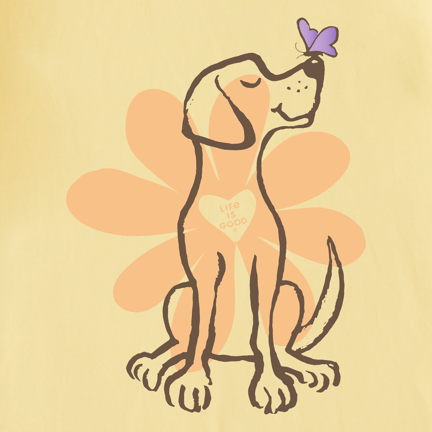 Women's Spring Daisy Dog Short Sleeve Tee