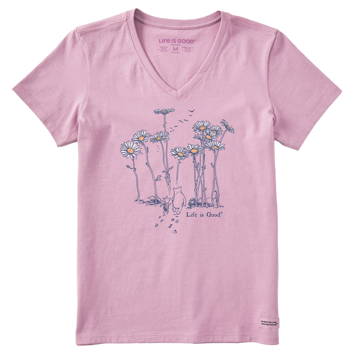 Women's Winnie & P Daisy Stroll Short Sleeve Crusher Vee