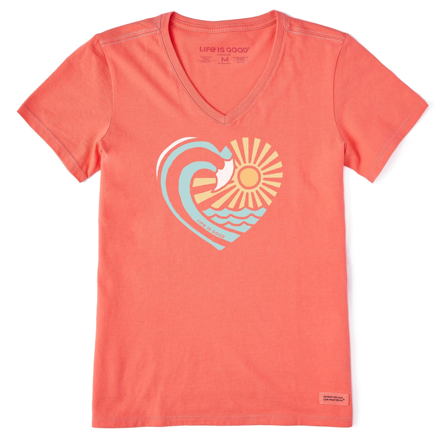 Women's Waveheart Short Sleeve Crusher Vee