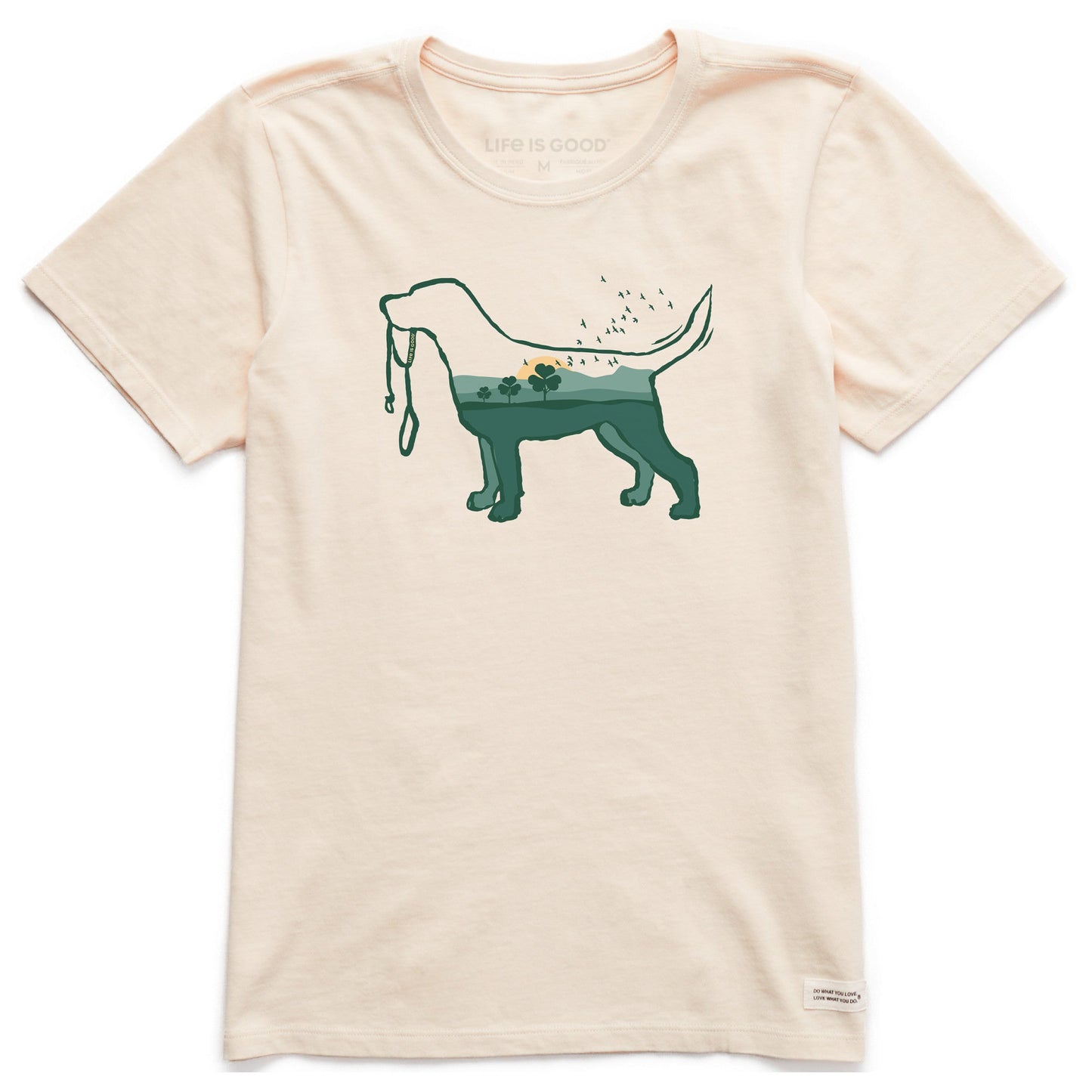 Women's Clover Dogscape Short Sleeve Crusher Tee