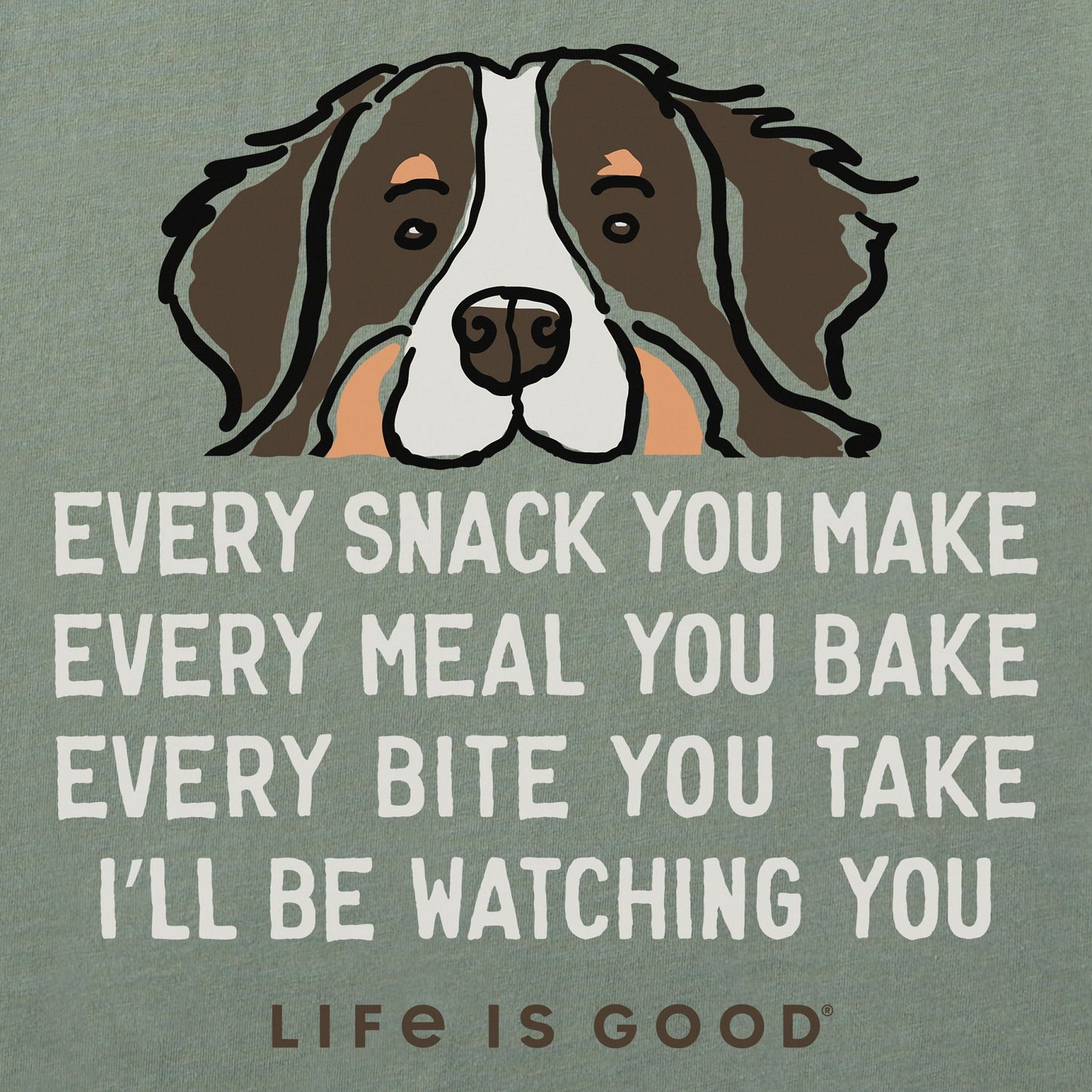 Men's I'll Be Watching You Bernese Short Sleeve Tee