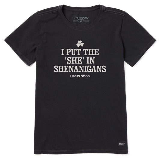 Women's She-Nanigans Short Sleeve Crusher Tee