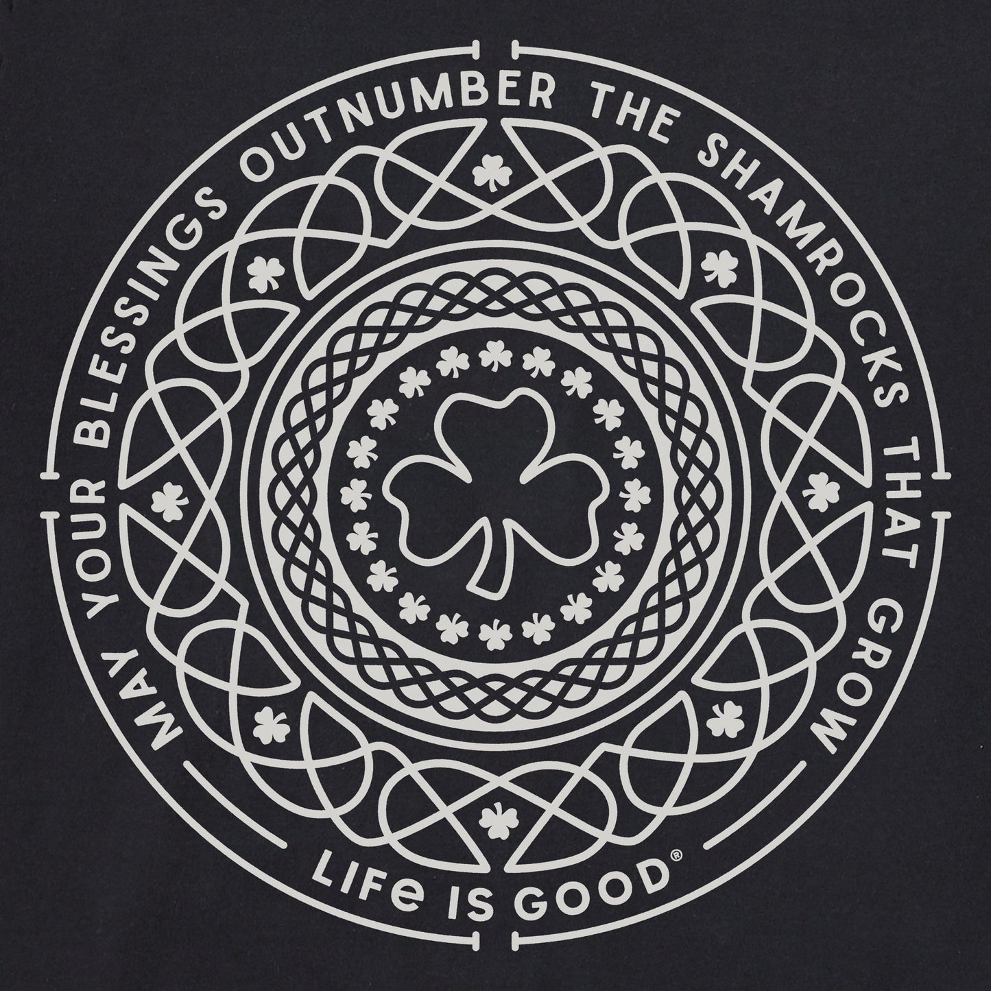 Women's Shamrock Mandala Short Sleeve Crusher Tee