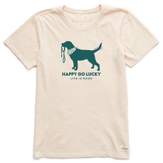 Women's Happy Go Lucky Lab Short Sleeve Crusher Tee