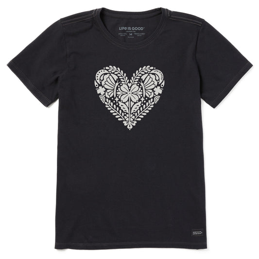 Women's Celtic Clover Heart Short Sleeve Crusher Tee