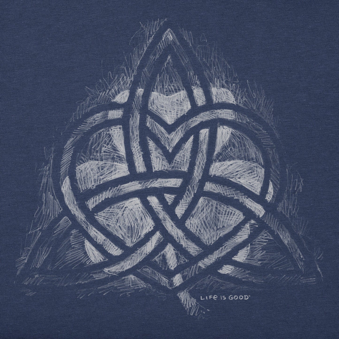 Men's Pencil Celtic Heart Clover Short Sleeve Crusher Tee