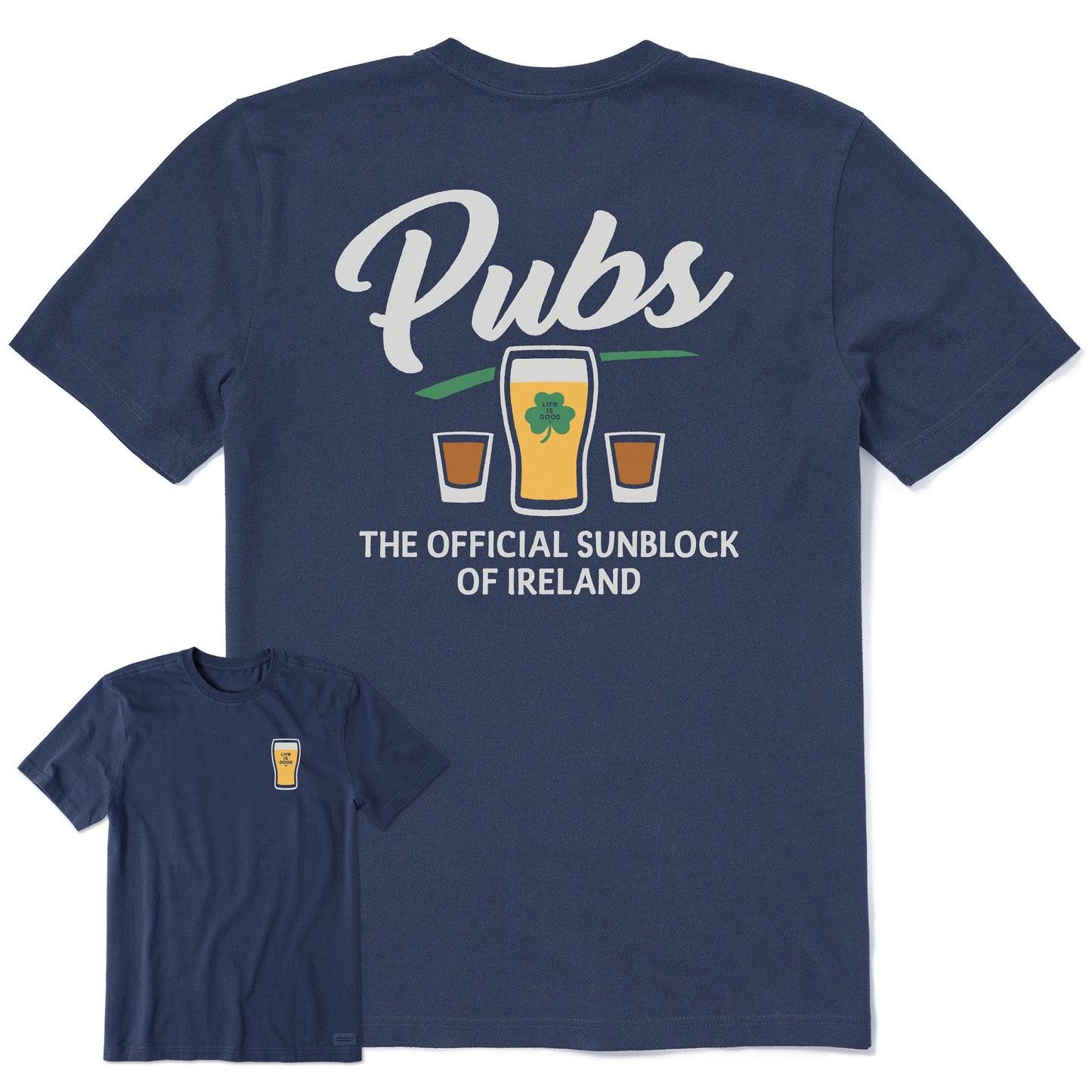 Men's Official Sunblock of Ireland Short Sleeve Crusher Tee