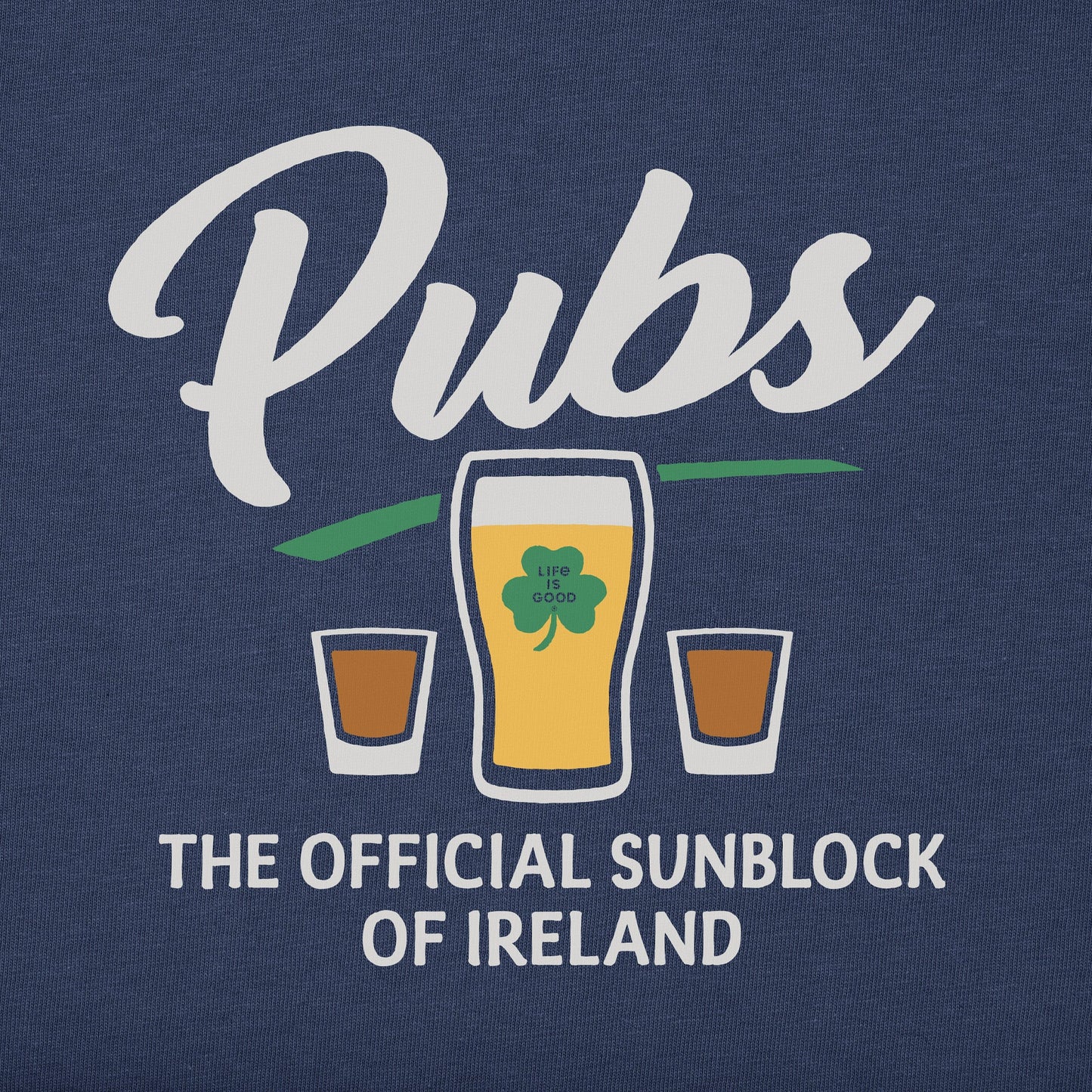 Men's Official Sunblock of Ireland Short Sleeve Crusher Tee