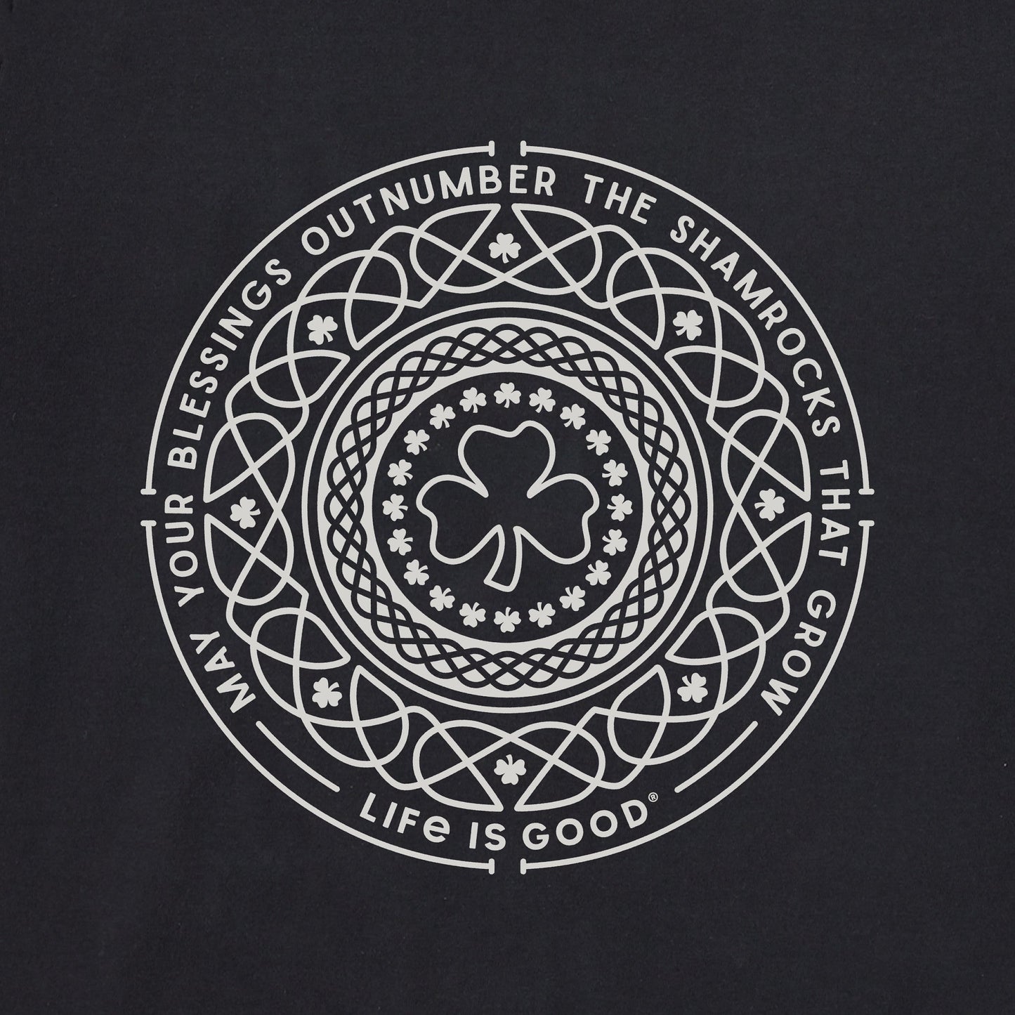Men's Shamrock Mandala Short Sleeve Crusher Tee