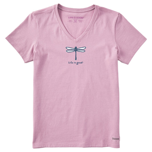 Women's Dragonfly Short Sleeve Crusher Vee