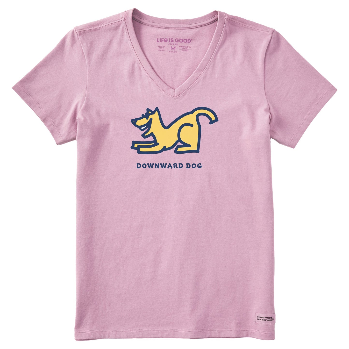 Women's Downward Dog Short Sleeve Crusher Vee