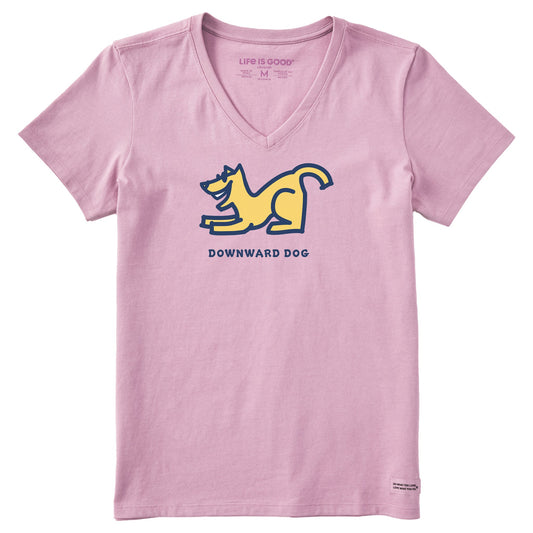 Women's Downward Dog Short Sleeve Crusher Vee