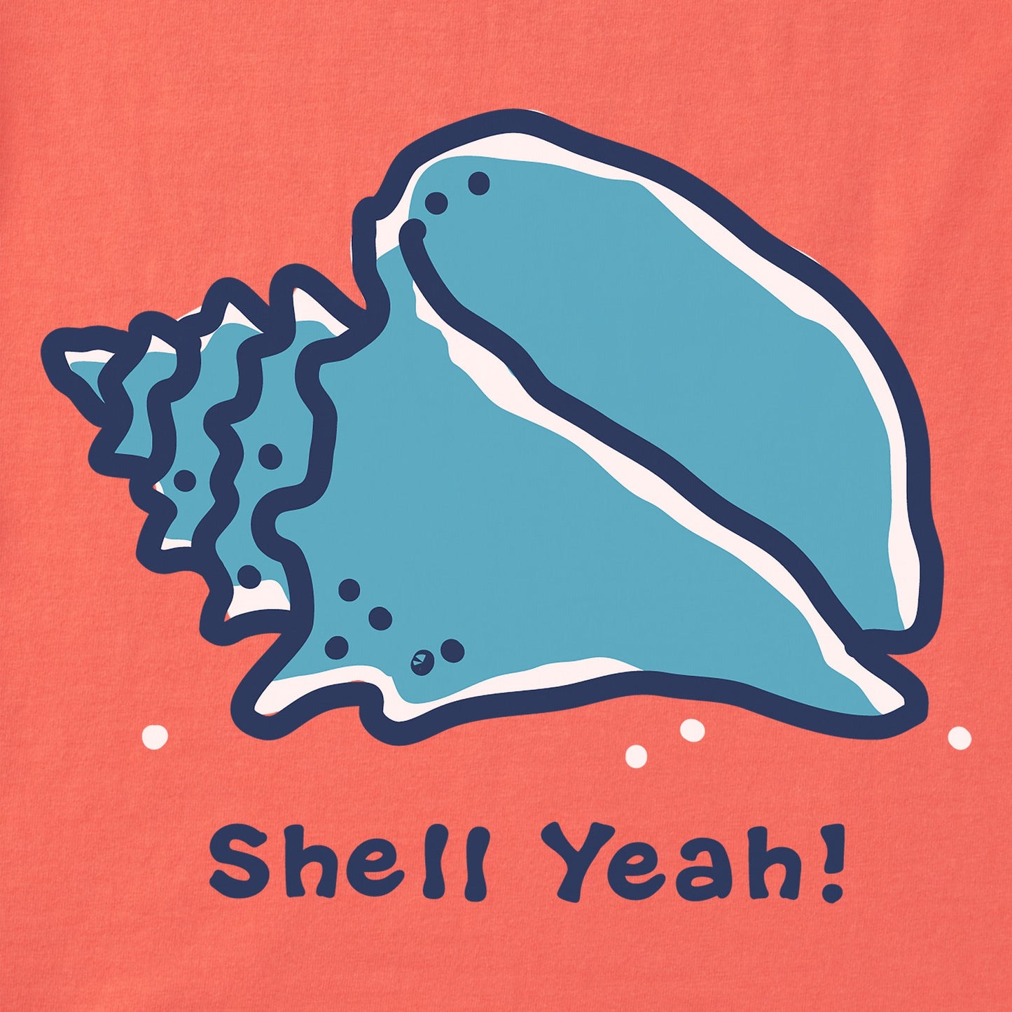 Women's Shell Yeah Conch Short Sleeve Crusher Vee