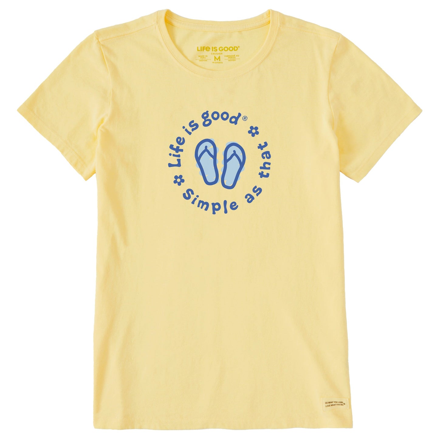 Women's Flip Flops Simple as That Short Sleeve Crusher Tee