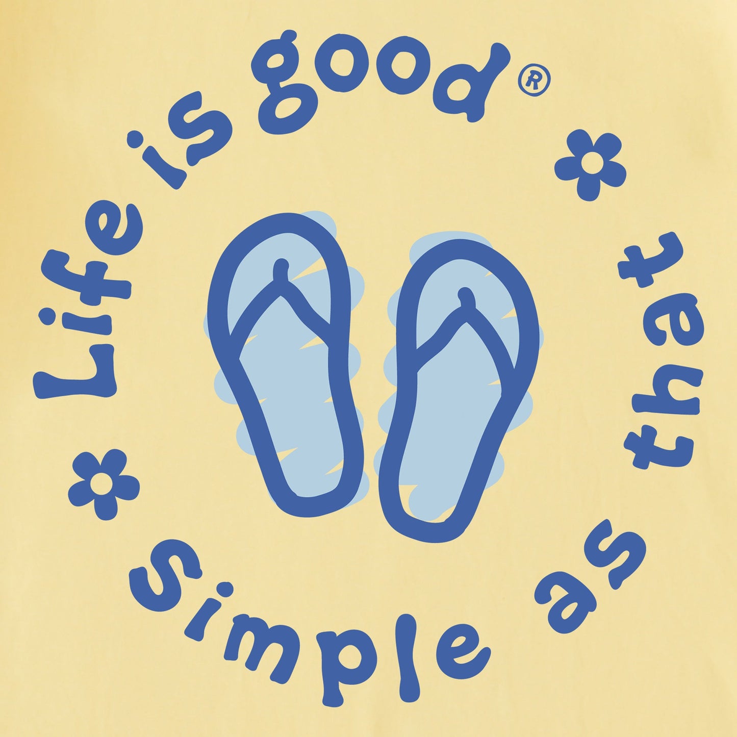 Women's Flip Flops Simple as That Short Sleeve Crusher Tee