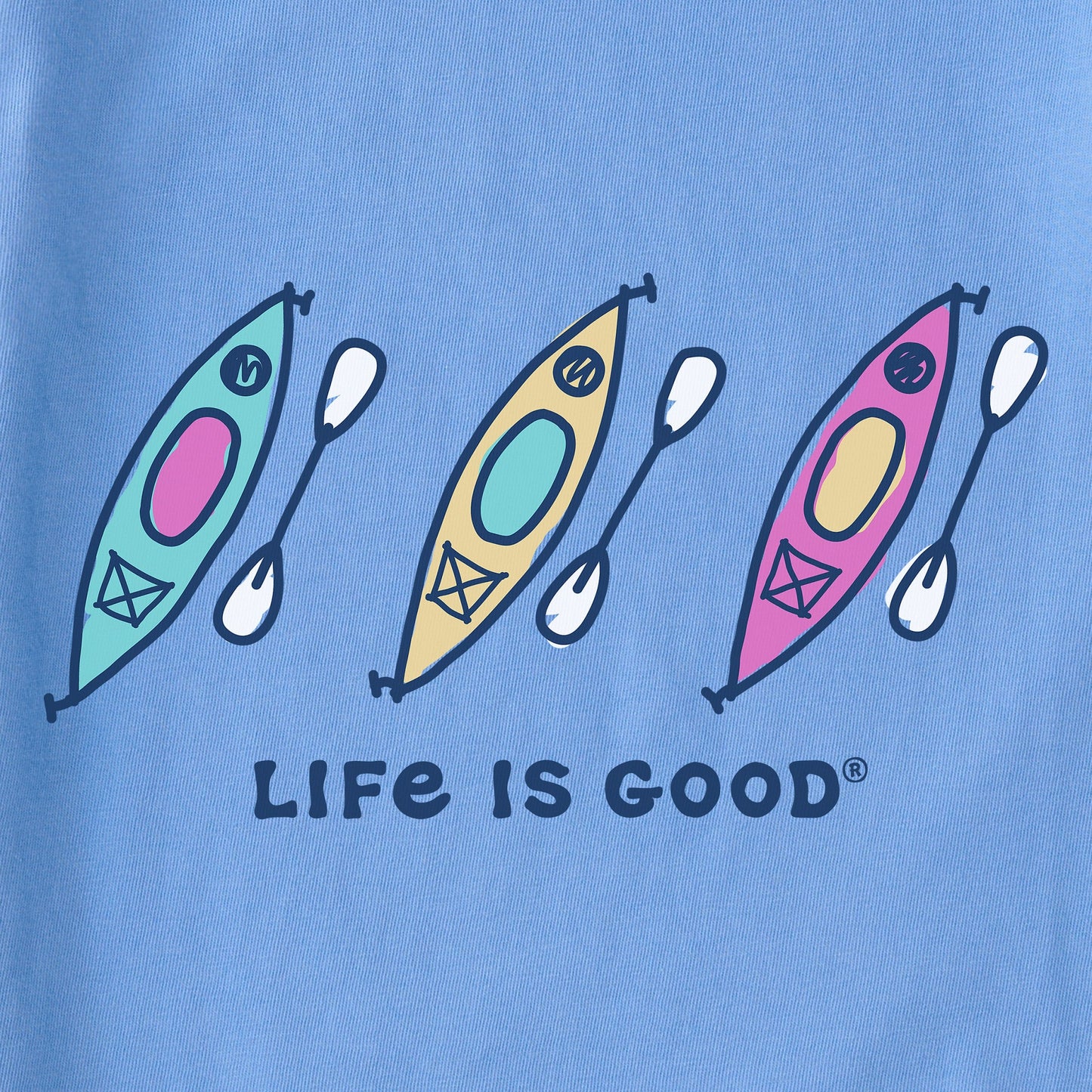 Women's Three Kayaks Short Sleeve Crusher Tee