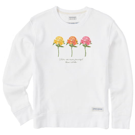 Women's 3 Botanical Peonies Simply True Crew